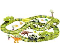 Malatec PIsta macchinine con Dinosauri - set gioco da 240 pezzi