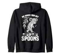 Malattia cronica I Run Out Energy Management Spoon Theory Felpa con Cappuccio