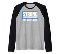 Malattia di Huntingtons Forte - Consapevolezza della malattia di Huntington Maglia con Maniche Raglan