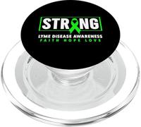 Malattia di Lyme Forte - Nastro Verde Malattia Di Lyme Consapevolezza PopSockets PopGrip per MagSafe