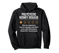 Malattia renale policistica 1 Star Rating Kidney Warrior Felpa con Cappuccio