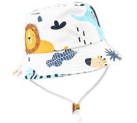 Malaxlx Bob Bambino Bambina Ragazzo Cappello da Sole Cappello da Pescatore Cappelli da Secchio Cappello da Spiaggia Estate Esterno Protezione Solare Bob, Leone bianco, 2 - 4 anni