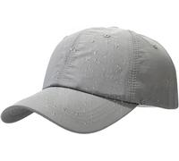Malaxlx Cappello da baseball impermeabile per uomo donna traspirante UPF50+ Sport Outdoor Caps Quick Dry cappello da pioggia regolabile, Grigio, taglia unica