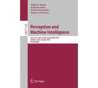 Malay K. Kundu Perception and Machine Intelligence (Tascabile)