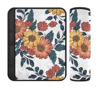 Malaysia Bunga Raya Beauty Flowers 2 pz cinture di sicurezza copre lo stress per collo e spalle per borsa Protector para cinturón de carro