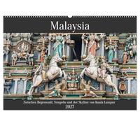 Malaysia - Zwischen Regenwald, Tempeln und Skyline von Kuala Lumpur (Wandkalender 2027 DIN A2 quer), CALVENDO Monatskalender: Ein faszinierender ... Stadtleben der Metropole Kuala Lumpur.
