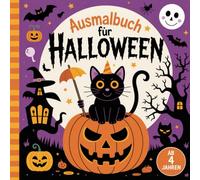 Malbuch für Halloween | gruselig gestaltetes Malbuch für kleine Künstler und Künstlerinnen ab 4 Jahre | 50 kreativen Halloween Motiven zum Ausmalen | ... Kreativität und der kognitiven Fähigkeiten