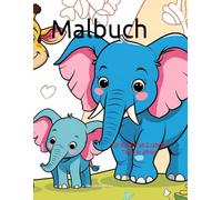 Malbuch: für Kinder ab 2 Tiere in Afrika