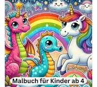 Malbuch für Kinder ab 4 Jahren: Magische Tiere