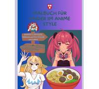 Malbuch für Kinder im Anime Style