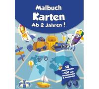 Malbuch für Kinder - Karten (ab 2 Jahren): 50 Ausmalbilder + 500 zum Herunterladen & Ausdrucken!