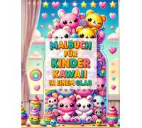 Malbuch für Kinder: Kawaii in einem Glas
