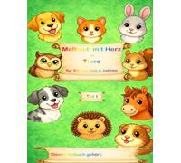Malbuch mit Herz - Tiere: für Kinder von 4 Jahren Teil 1