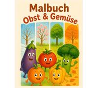 Malbuch: Obst & Gemüse