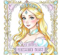 malbuch prinzessin: 50 tolle Malvorlagen für Kinder ab 5 Jahren - Geschenkidee zum Geburtstag - blanko zum Ausmalen mit Motiven Prinzessin, Drachen, ... benennen / quadratisch 22x22 cm
