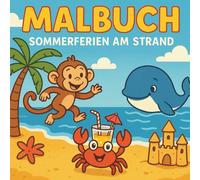 Malbuch: Sommerferien am Strand