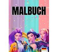 Malbuch Teenager-Mädchen K-P-op: Inspirierende Zeichnungen im koreanischen Stil - perfekt für Anime- und Manga-Fans