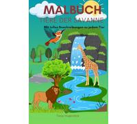 Malbuch: Tiere der Savanne