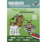 Malbuch Tiere Europa: Coloring Book Animals Europe