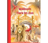 Malbuch Tiere im Zoo