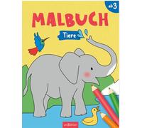 Malbuch Tiere: Malbuch ab 3 Jahren