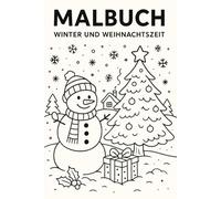 Malbuch Winter und Weihnachtszeit