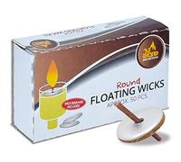 Malchut Judaica 50 Pack - Round Floating WICKS