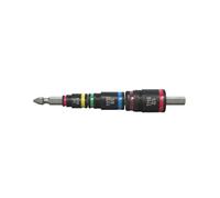Malco C-RHEX® - Set di chiavi a bussola 7 in 1 con 3 prese lavabili, reversibili e impilabili, codificate a colori. Potente magnete. Valutazione di impatto. 3 opzioni di modello di bit integrate (#2