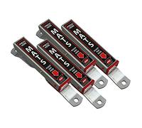 Malco Morsetto per tappetino, in alluminio resistente, per appendere i tappetini durante la pulizia dell'auto, confezione da 4 (810149PK4)