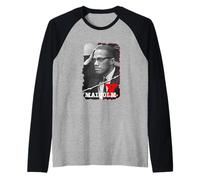 Malcolm X_001 Maglia con Maniche Raglan