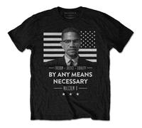 Malcolm X By Any Means Necessary autorizzato Uomo maglietta
