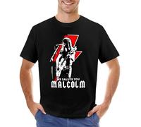 Malcolm Young T Shirt Cute Clothes Black t Shirt Korean Fashion Sports Fan t Shirts Heavy Black XL