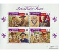 Maldive 6285-6288 Minifoglio (Completa. Problema.) MNH ** MNH 2016 Robert Baden-Powell (Francobolli per i Collezionisti) Rotary/Lions/Massone/Pathfinder