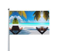 Maldive Holidays Prints Bandiere decorative per esterni 0,9 x 1,5 m leggere e belle adatte per cortili all'aperto e celebrazioni di festival.
