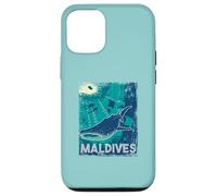 Maldive Immersioni subacquee Balena Shark Subacquea Vintage Custodia per iPhone 12/12 Pro