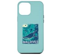 Maldive Immersioni subacquee Balena Shark Subacquea Vintage Custodia per iPhone 12 Pro Max