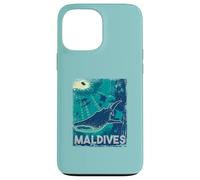 Maldive Immersioni subacquee Balena Shark Subacquea Vintage Custodia per iPhone 13 Pro Max