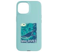 Maldive Immersioni subacquee Balena Shark Subacquea Vintage Custodia per iPhone 15