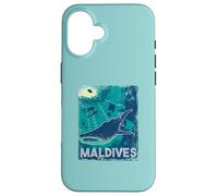 Maldive Immersioni subacquee Balena Shark Subacquea Vintage Custodia per iPhone 16