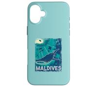 Maldive Immersioni subacquee Balena Shark Subacquea Vintage Custodia per iPhone 16 Plus