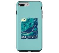 Maldive Immersioni subacquee Balena Shark Subacquea Vintage Custodia per iPhone 7 Plus/8 Plus