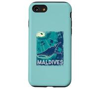 Maldive Immersioni subacquee Balena Shark Subacquea Vintage Custodia per iPhone SE (2020) / 7 / 8