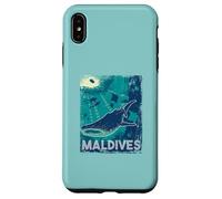 Maldive Immersioni subacquee Balena Shark Subacquea Vintage Custodia per iPhone XS Max