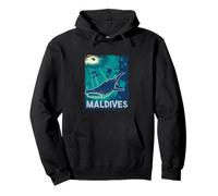 Maldive Immersioni subacquee Balena Shark Subacquea Vintage Felpa con Cappuccio