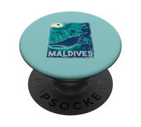 Maldive Immersioni subacquee Balena Shark Subacquea Vintage PopSockets PopGrip Adesivo