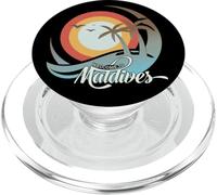 Maldive Palme Onda Spiaggia di sabbia bianca Ricordo PopSockets PopGrip per MagSafe