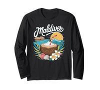 Maldive, spiaggia tropicale, isola e vacanze estive Vibes Maglia a Manica