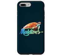 Maldive Tartaruga Marina Spiaggia Vacanza Ricordo Custodia per iPhone 7 Plus/8 Plus