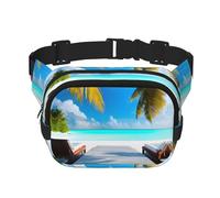 Maldives Holidays Pattern trendy trendy marsupio unisex viaggio sport messenger bag, nero, taglia unica