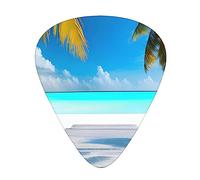 Maldives Holidaysguitar Plettri Set di 12 pezzi, 3 spessori per chitarra acustica, basso, chitarra elettrica e molto altro ancora.